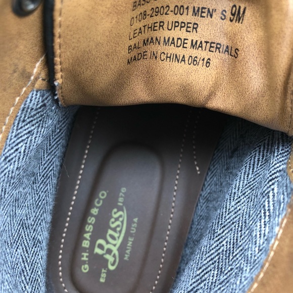 Bass & Co Weatherproof Leather Brogue Boots - Picture 3 of 7